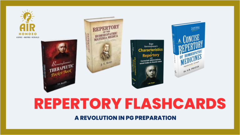 Repertory Flashcards