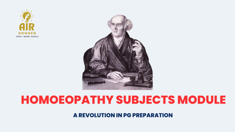 Homoeopathy Subjects Module